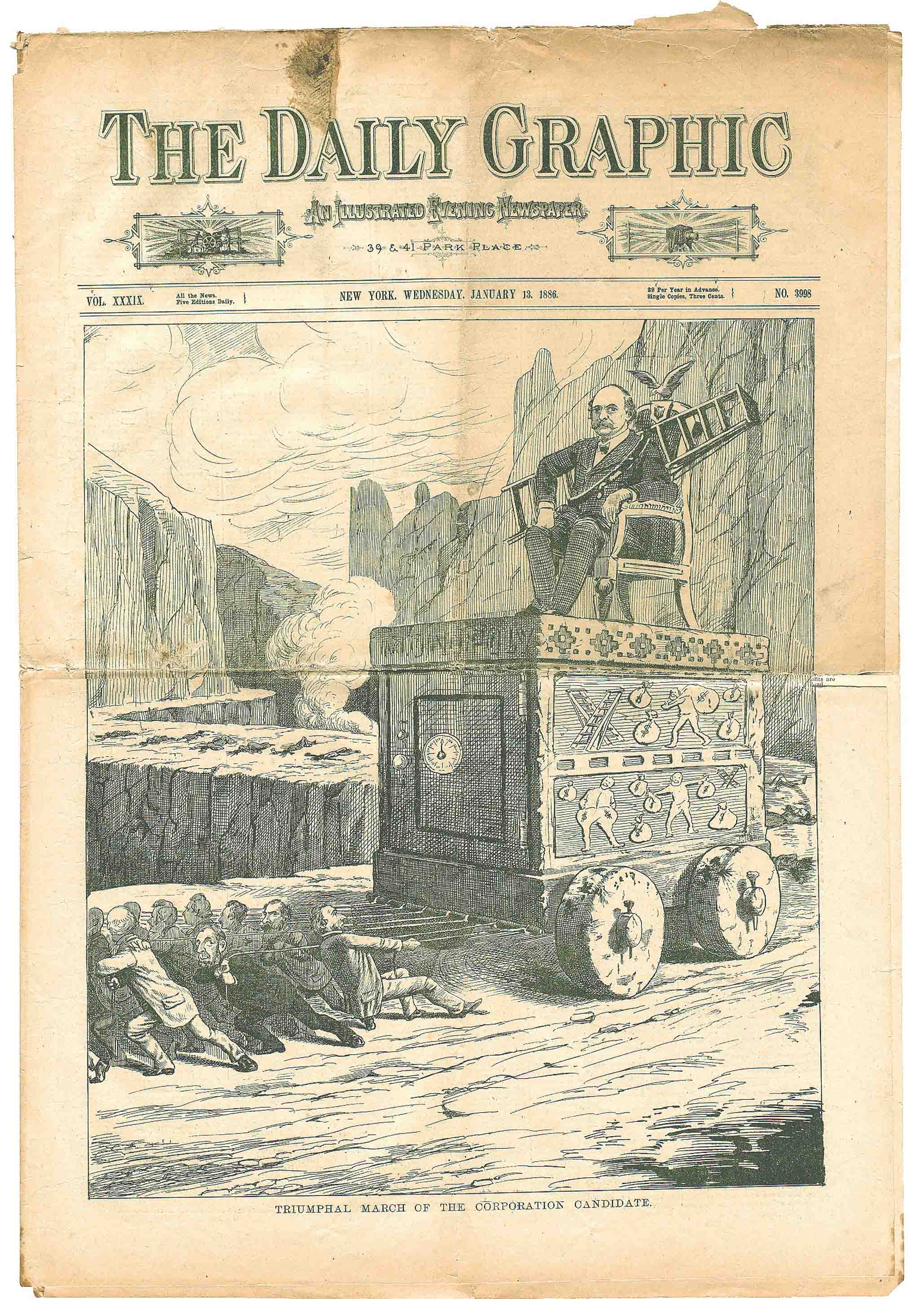 HBC008, 1886-01-13 Newspaper, The Daily Graphic