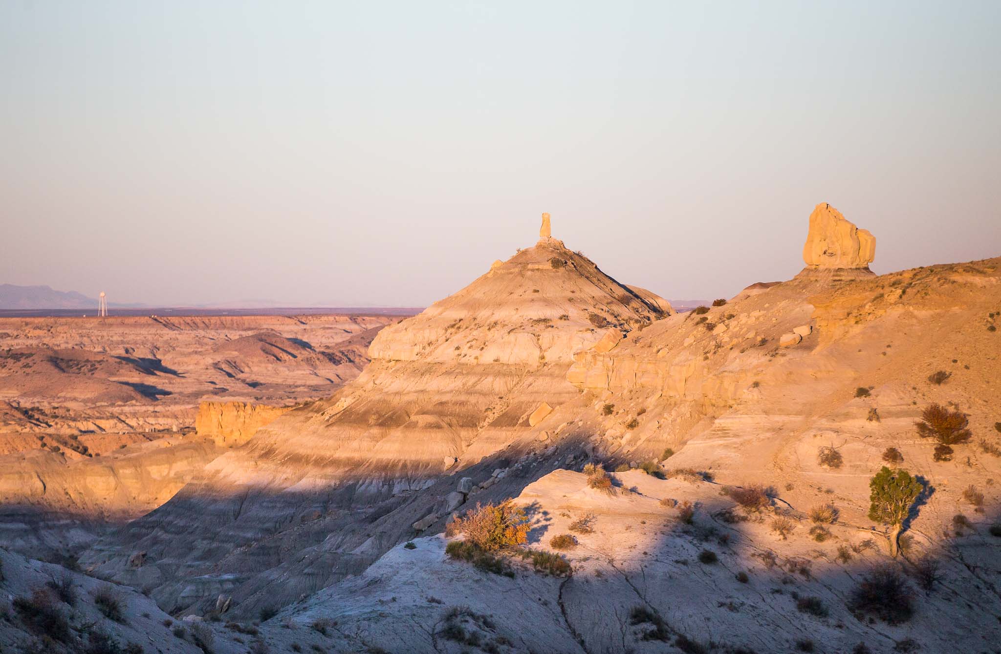 Flame shaped formations at sunrise, Angel Peak Scenic Area, Bloomfield NM, October 13, 2016