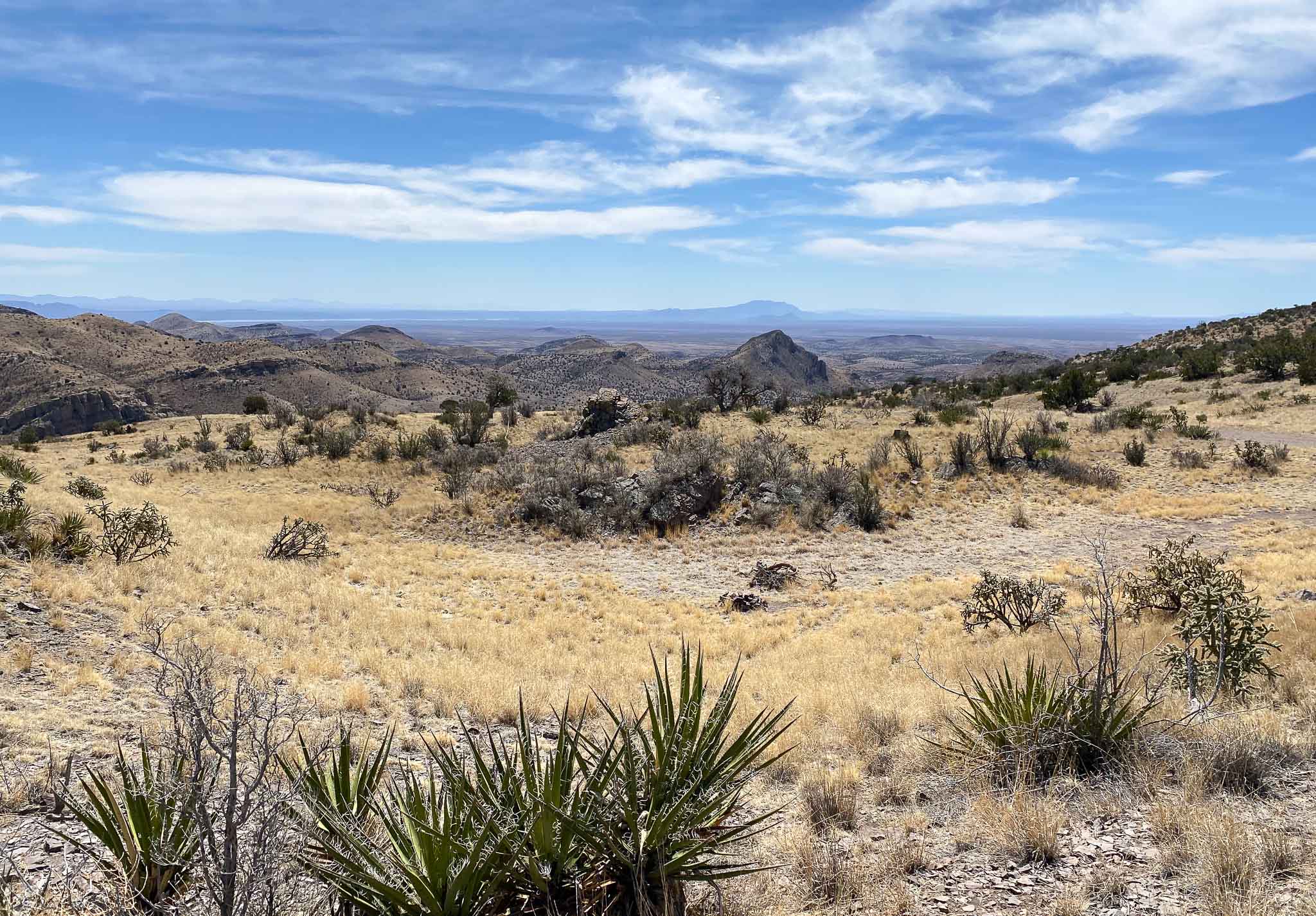 Apache camp from ridge