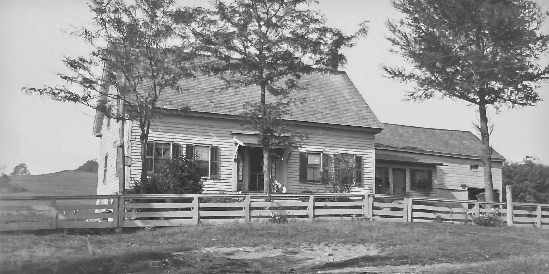 John Howes' House at Mt. Pleasant by Eberle