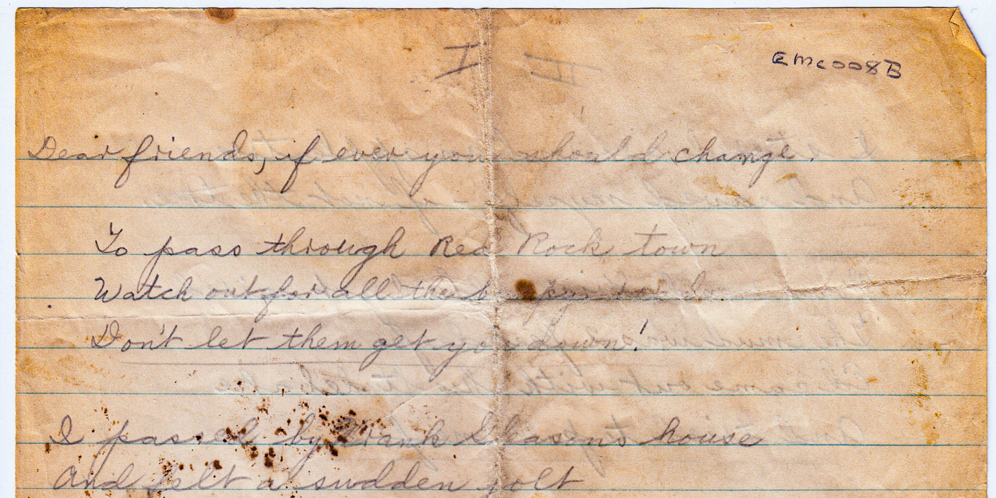 Page 1 of the poem